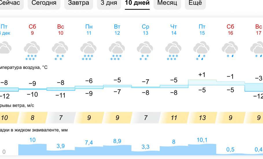 С завтрашнего дня в Ельце наступит неделя снегопадов!
