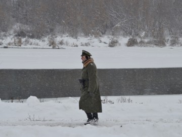 На берегу реки Быстрая Сосна прошла военно-историческая реконструкция, посвящённая боям 1941 года за город Елец