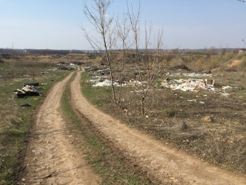 В Елецком районе обнаружена большая несанкционированная свалка мусора!