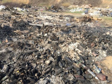 В Елецком районе обнаружена большая несанкционированная свалка мусора!