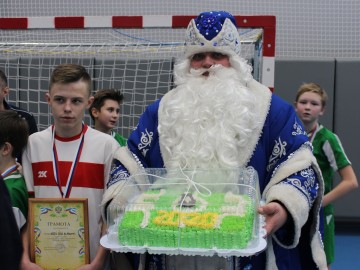 В Елецком районе прошли соревнования среди школьных мини-футбольных команд «Кубок Деда мороза»