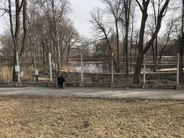 Пожилой человек в инвалидном кресле не смог попасть в Петровский парк города Ельца!