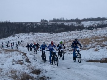 В Елецком районе прошла традиционная зимняя велогонка ХСС "Воргольские скалы"