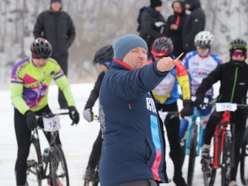 В Елецком районе прошла традиционная зимняя велогонка ХСС "Воргольские скалы"