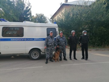 Полиция Ельца проводит учения в связи с предстоящими выборами