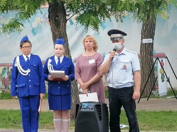 В лагере МАОУ ДО «Детско-юношеский центр им. Б.Г. Лесюка» прошло занятие по предупреждению ДТП с участием несовершеннолетних