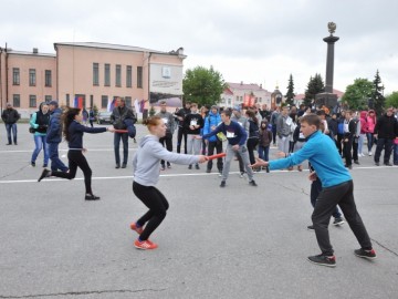 В Ельце состоялась легкоатлетическая эстафета, посвященная 72-летию Победы в Великой Отечественной войне