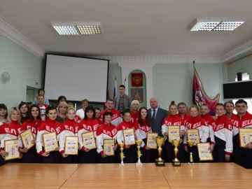 Глава города Елец встретился с победителями Областной Спартакиады трудящихся