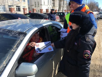 Студенты Елецкого лицея сферы бытовых услуг и сотрудники ГИБДД призывают водителей не забывать о ремнях безопасности