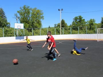 В посёлке Газопровод в рамках мероприятий посвящённых юбилею Елецкого района прошёл турнир по баскетболу
