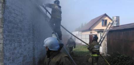 Загорание дома в Елецком районе