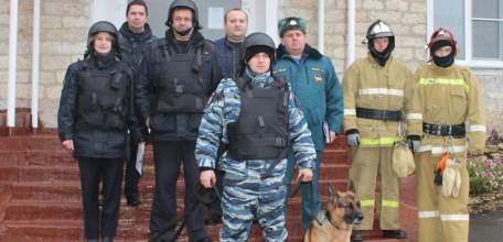 В Елецком районе отрабатывали навыки эвакуации во время проведения теракта