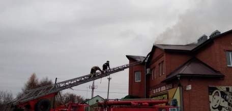 В Ельце на Московском шоссе произошло загорание дома