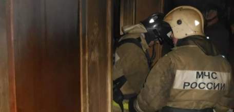 Ночью 2 января произошёл пожар в доме на улице Орджоникидзе