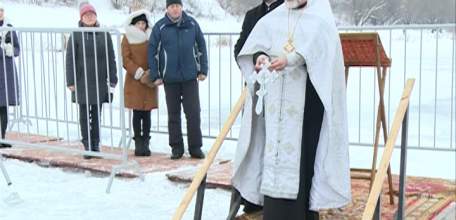 В канун праздника Крещения Господня на Быстрой Сосне прошло освящение купели