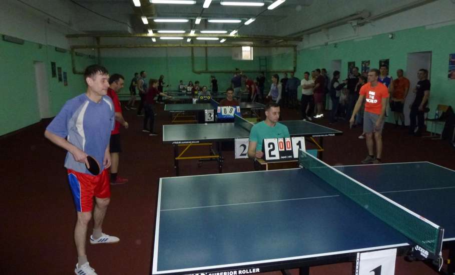 На базе ЕГУ прошли соревнования по настольному теннису между коллективами физической культуры подразделений УИС Липецкой области