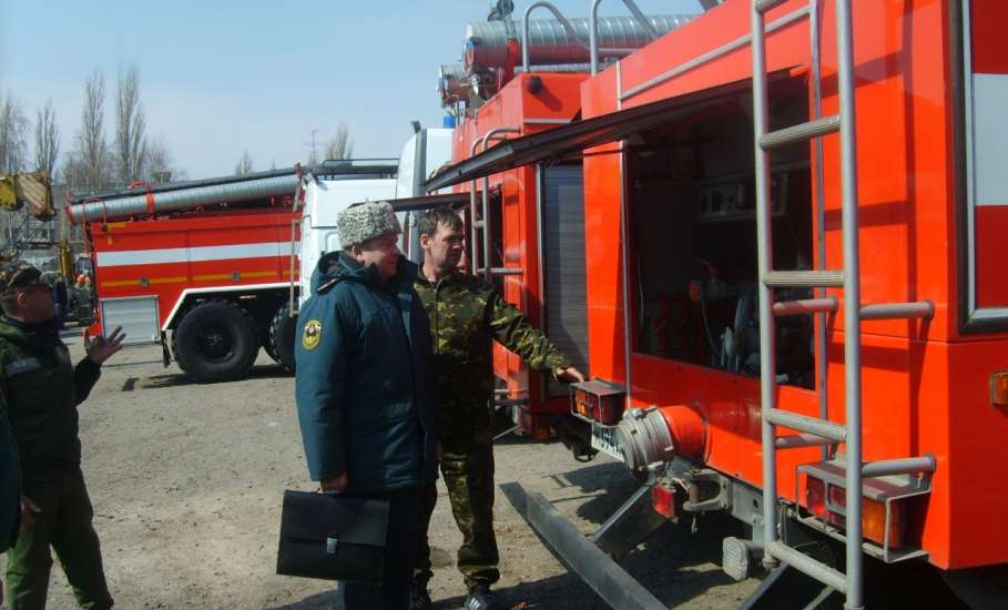 В Елецком районе проверка готовности к пожароопасному сезону 2019 года