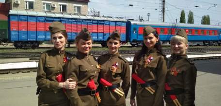 Фронтовые регулировщицы сегодня вышли на улицы Ельца