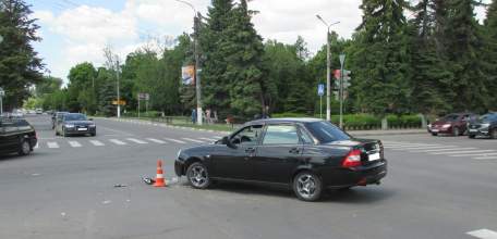 В ДТП на улице Коммунаров пострадал 17-летний мотоциклист