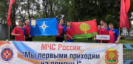 Добровольная пожарная команда из Ельца - лучшая в Липецкой области
