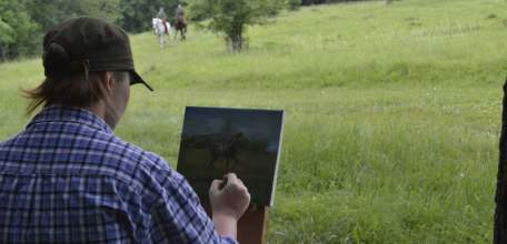 На лыжной базе города Ельца состоялись II Кавалерийские игры