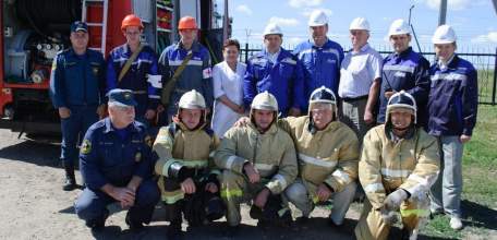 В Елецком районе прошла комплексная тренировка по отработке действий сотрудников ЛПУМГ и спасательных служб