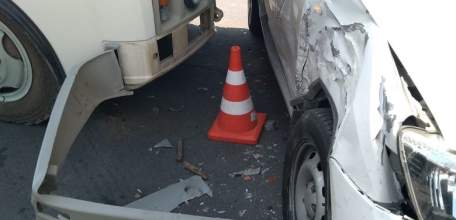 В центре Ельца произошло два дорожно-транспортных происшествия