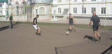 В исправительной колонии №4 города Ельца прошли спортивные мероприятия