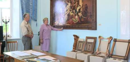 Бесценный подарок: старинная картина живописца Михаила Скотти из фондов краеведческого музея получила достойное обрамление