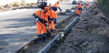 В Ельце в районе дамбы проходит капремонт улицы Героев