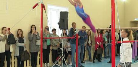 В Ельце торжественно открыли зал для занятий спортивной гимнастикой