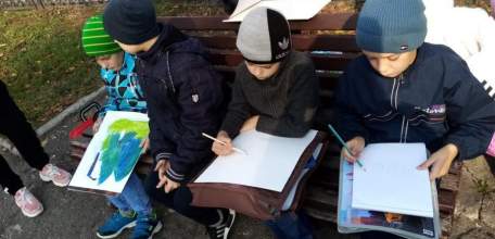 Учащиеся воскресных школ Вознесенского собора и Троицкого храма города Ельца провели пленэр на свежем воздухе