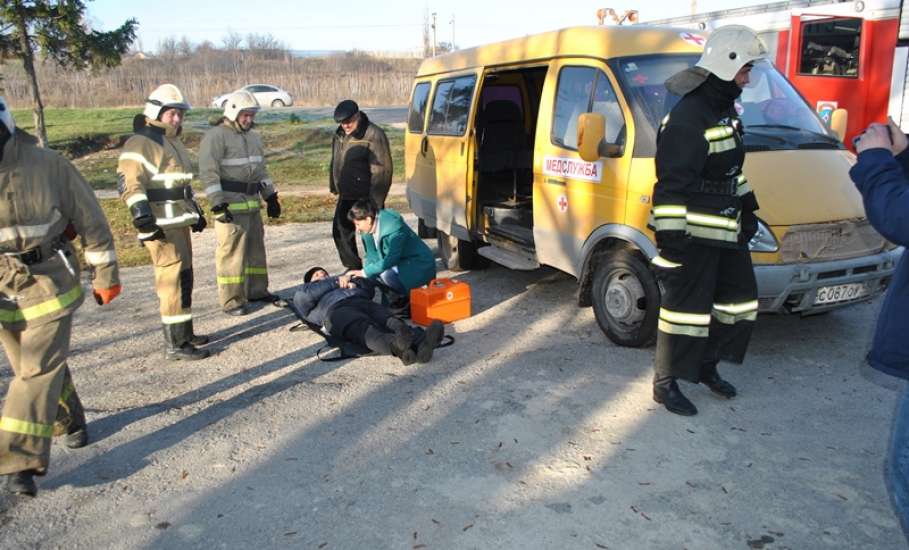Тренировка по ликвидации последствий дорожно-транспортного происшествия на территории Елецкого муниципального района