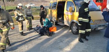 Тренировка по ликвидации последствий дорожно-транспортного происшествия на территории Елецкого муниципального района