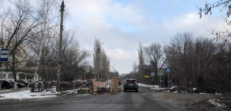 По улице Кротевича ведутся дорожные работы по строительству сетей водоснабжения