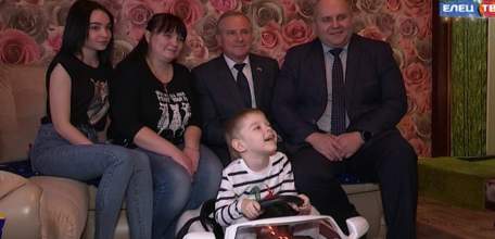 Осуществилась мечта Савватея Садомцева, мальчика, который борется с синдромом ДЦП