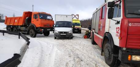 В Елецком районе прошла тренировка по ликвидации последствий дорожно-транспортного происшествия
