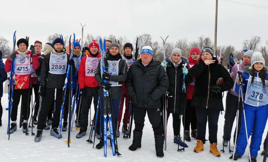 Футболисты ФК «Елец» стали участниками Всероссийской лыжной гонки «Лыжня России - 2020»