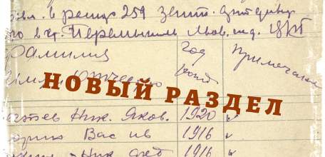 Документы Липецкой области военного времени представлены в одном разделе