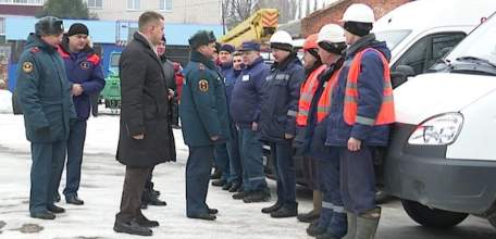 Смотр сил и средств: елецкая группировка экстренных служб демонстрировала свою готовность к началу паводка