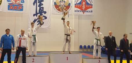 Воспитанник спортивной школы №1 Степан Гавриленко вновь стал победителем Первенства России по кионкусинкай