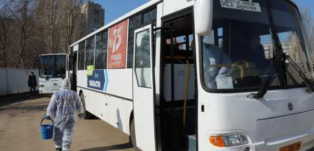 Общественный транспорт Липецкой области проходит дезинфекцию