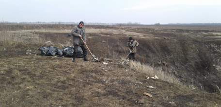 В сельских поселениях района начались работы по уборке мусора на общественных территориях