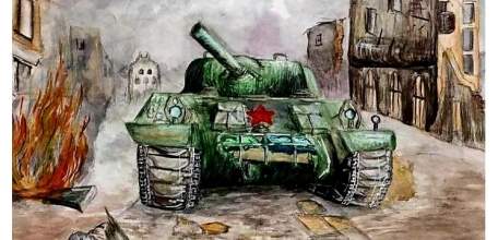 «Подвигу жить в веках!»: юные ельчане рисуют о войне