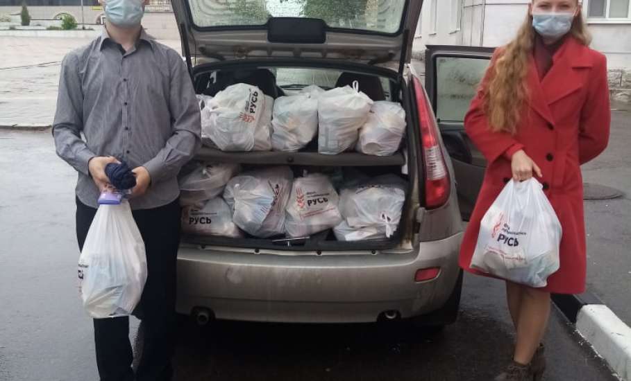 Активисты миссионерского клуба «Благовест» доставили продуктовые наборы труженикам тыла