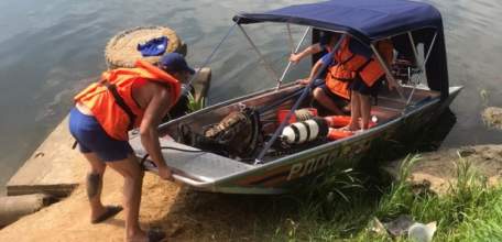 Поиски пропавшего мужчины на реке Быстрая Сосна