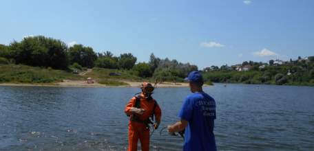 В Ельце со дна реки Быстрая Сосна сотрудники МЧС подняли тело мужчины