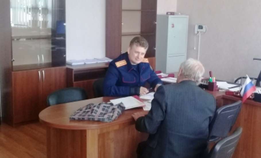 Заместитель руководителя следственного управления СК России по Липецкой области проведет личный прием граждан в городе Ельце