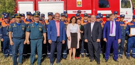 Торжественное мероприятие, посвященное 10 -летию образования Государственной противопожарной спасательной службы Липецкой области