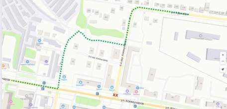 Временное перекрытие движения по 4-му переулку Коммунаров